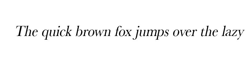 font preview of basker t extranarrow oblique