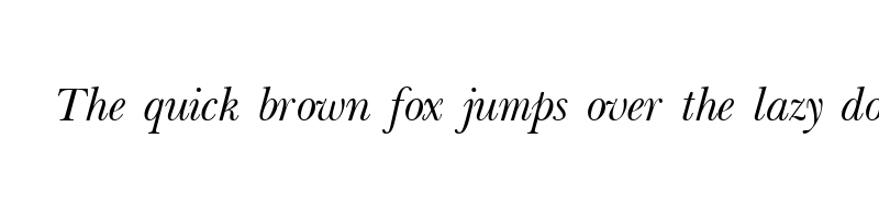 font preview of baskerville light italic