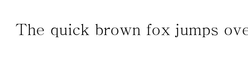 font preview of batang regular