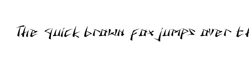 font preview of battousai font
