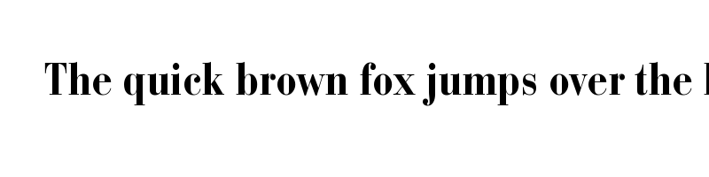 font preview of bauer bodoni std bold condensed