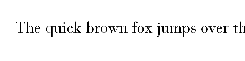 font preview of bauer bodoni std roman