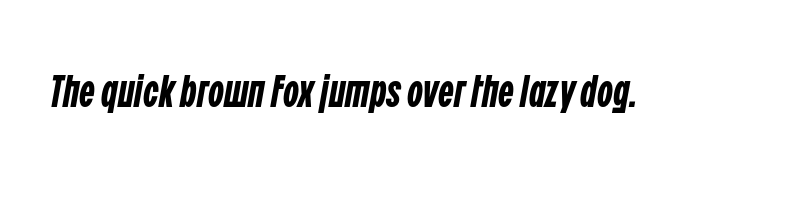font preview of bc ludva bold slant