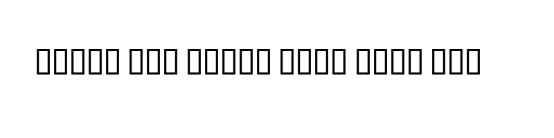 font preview of BCHINI