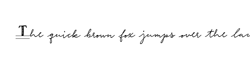 font preview of be my monogram