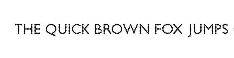 font preview of bead chain