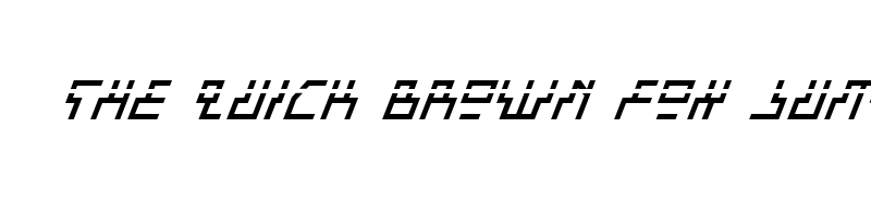 font preview of beam rider italic laser