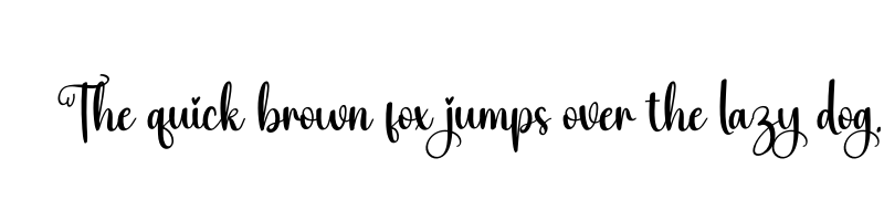 font preview of beaming