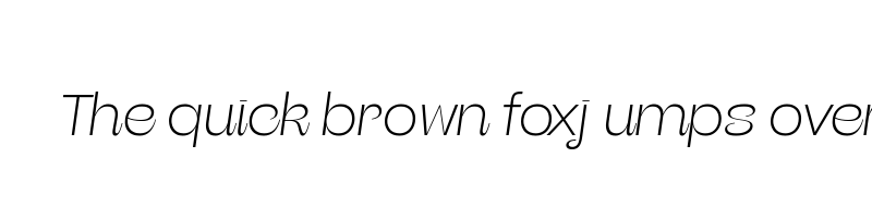 font preview of beatrice headline thin italic