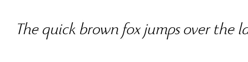 font preview of beatrix antiqua light italic