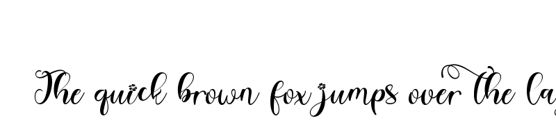 font preview of Beautiful Spring