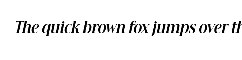 font preview of beautique display condensed bold italic