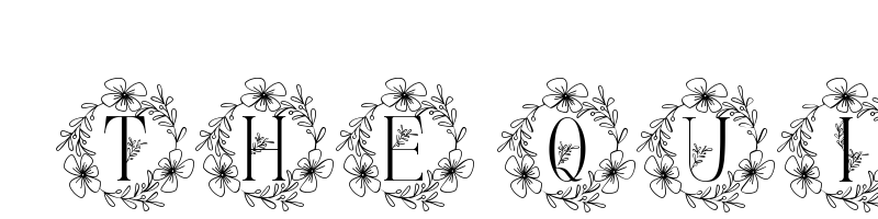font preview of beauty floral monogram