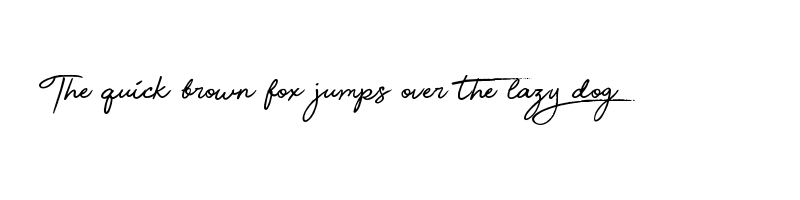 font preview of beauty handwriting
