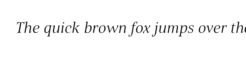 font preview of belda extra light italic