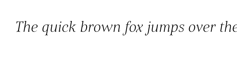 font preview of belda extra thin italic