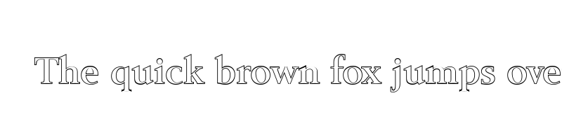font preview of belfast outline medium
