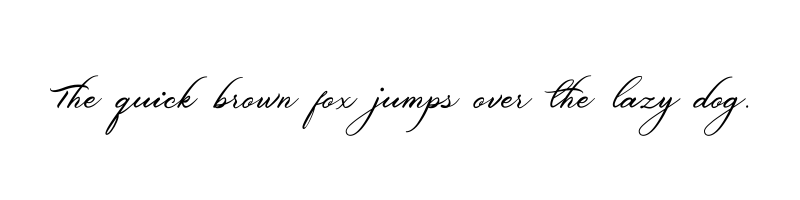 font preview of belgiansignature
