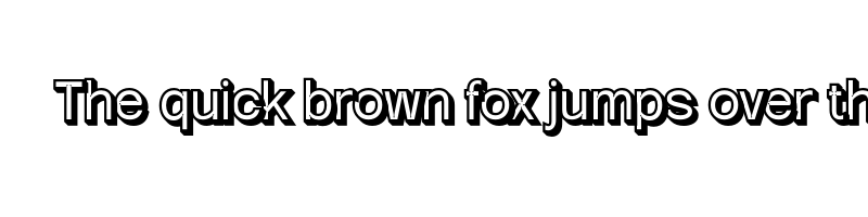 font preview of belmein extrude right demo