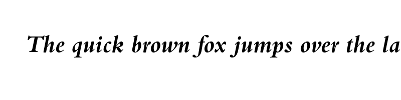 font preview of bembo bold italic