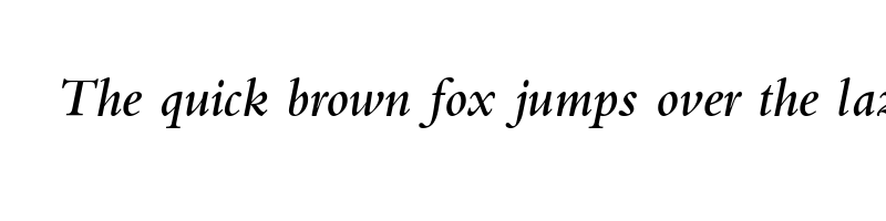 font preview of bembo semibold italic