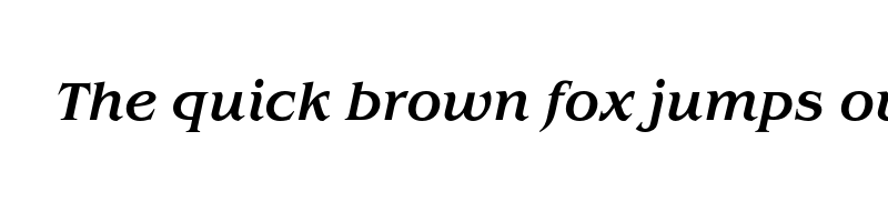 font preview of benecarlo medium italic