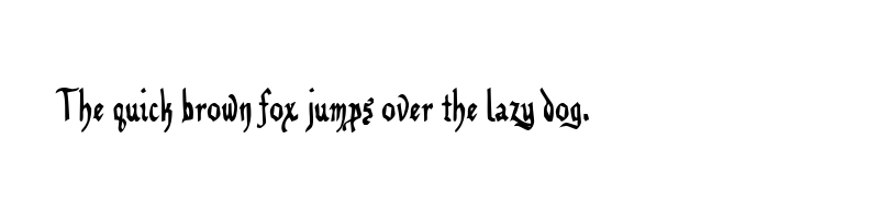 font preview of benegraphic