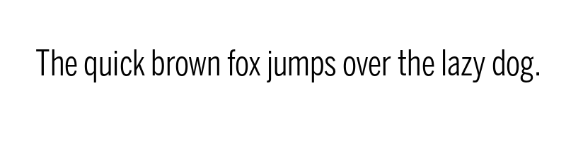 font preview of benton sans comp book