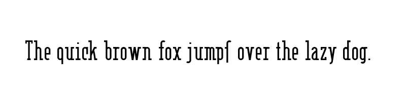 font preview of berlin email serif