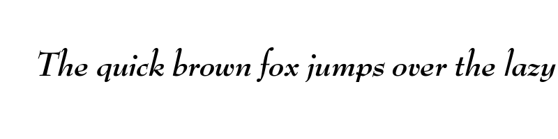 font preview of bernhard modern std bold italic