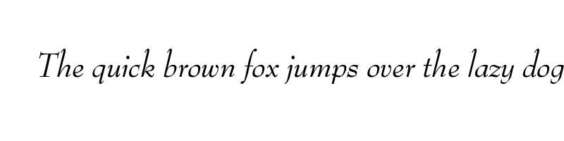 font preview of bernhard modern std italic