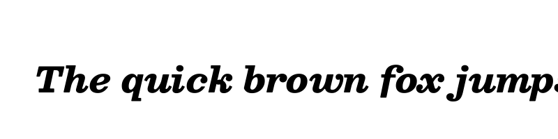 font preview of besley extra bold italic