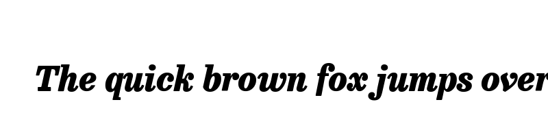 font preview of besley narrow heavy italic