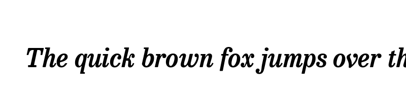 font preview of besley narrow semiitalic