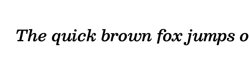 font preview of besley semi bold italic
