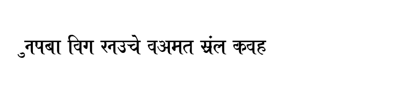 font preview of BHARTIYA HINDI 081 Normal