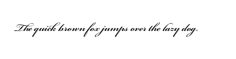 font preview of bickham script pro semibold