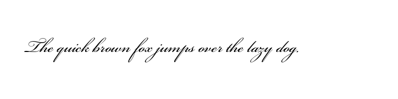 font preview of bickham script pro