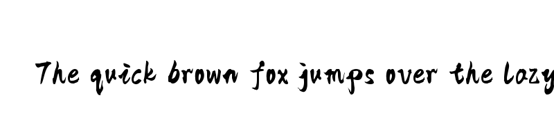 font preview of bifengshouxieti