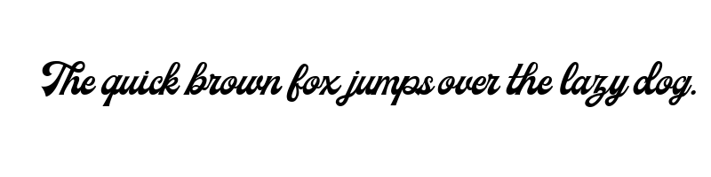 font preview of bilestone script