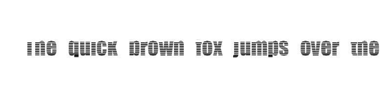 font preview of billboard stripped