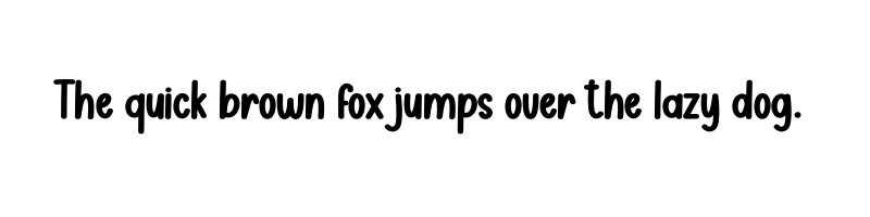 font preview of birthday party