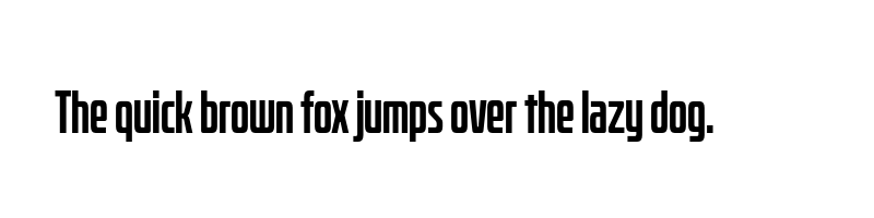 font preview of bitcrusher condensed bold