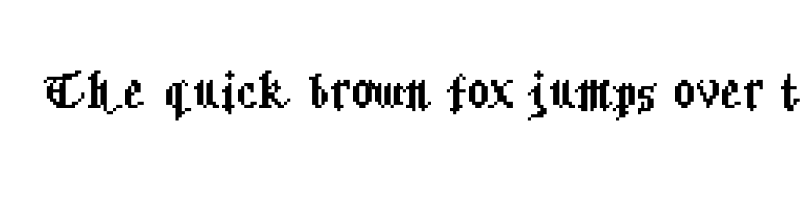 font preview of bitmgothic