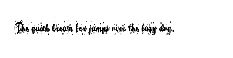 font preview of black christmas
