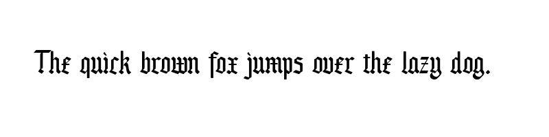 font preview of Black Stable Organic