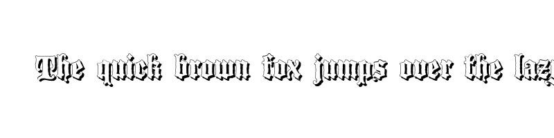 font preview of blackwood castle shadow