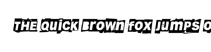 font preview of blankblizzkrieg italic