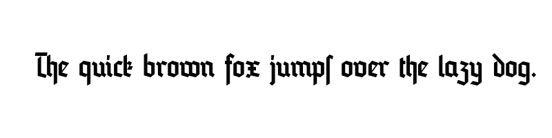 font preview of blankenburg