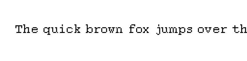 font preview of block craft